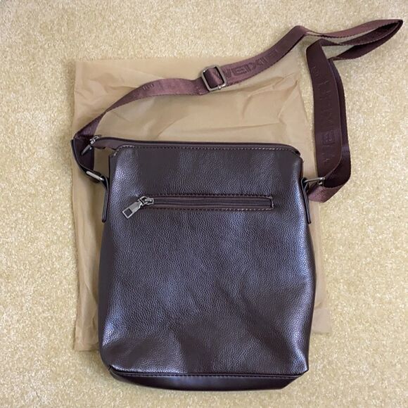 Men’s Shoulder / Messenger Bag Dark Brown - Picture 4 of 10